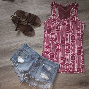 Patterned Tank Top